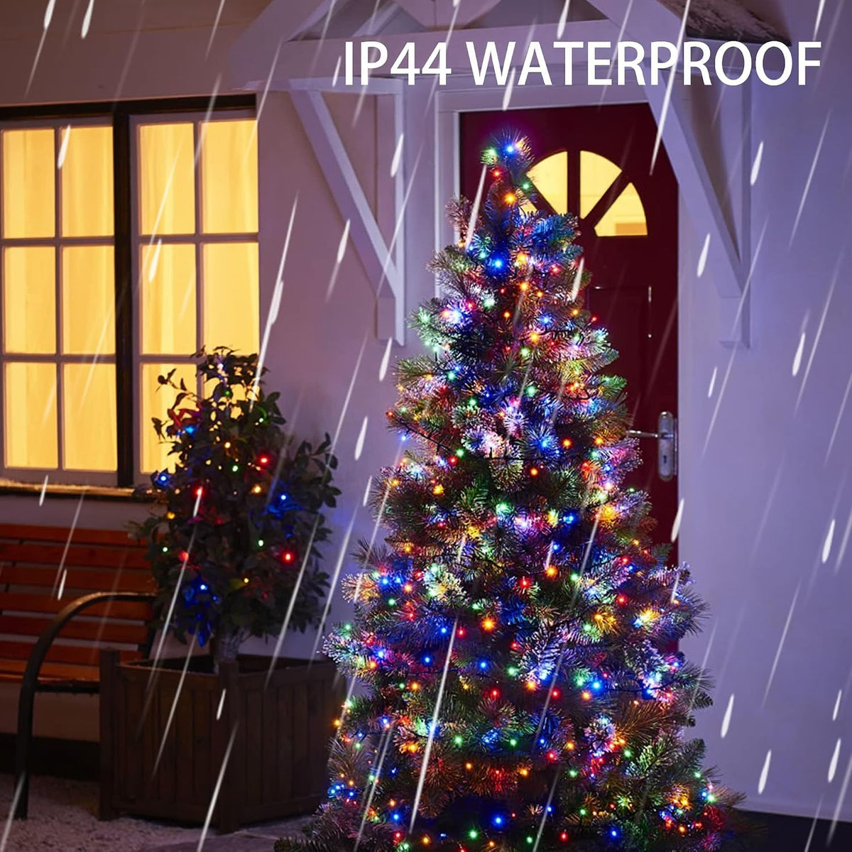 Dazzle Bright - Guirnalda de 300 luces LED para Navidad de 100 pies...