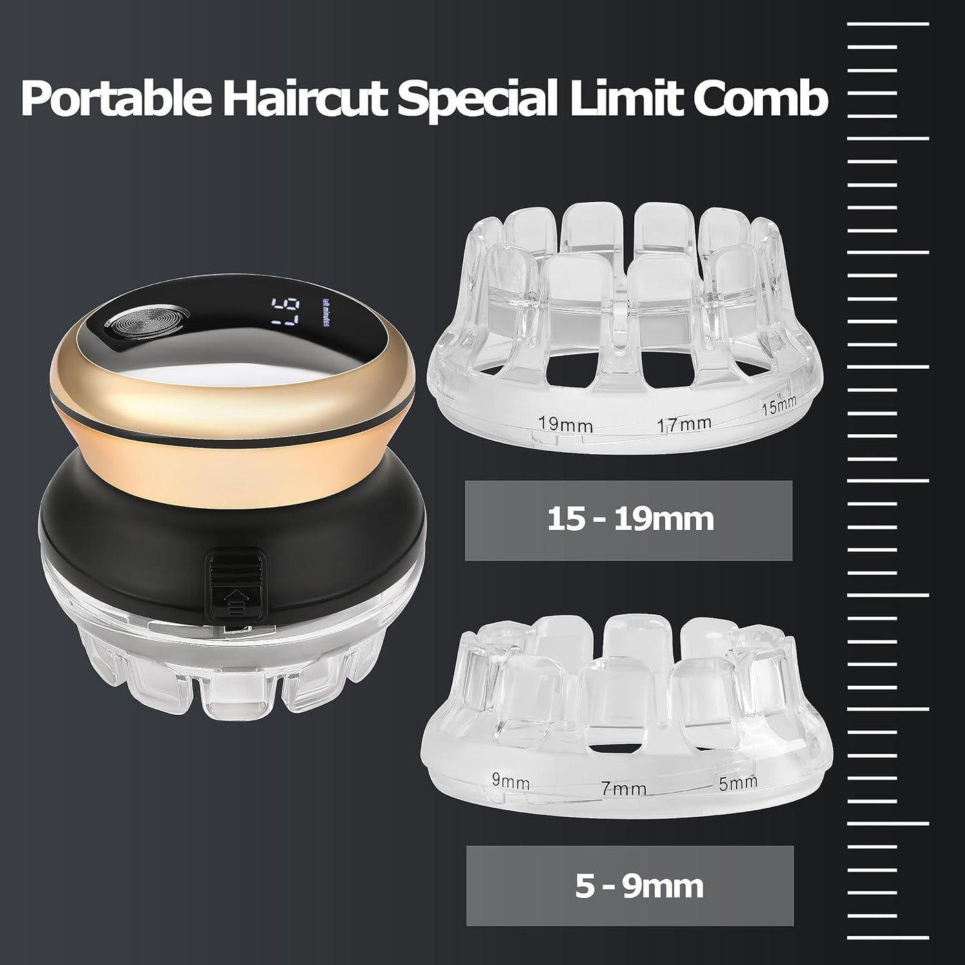 KEMEI Cortadora de pelo para hombre, kit de corte automático de pel...