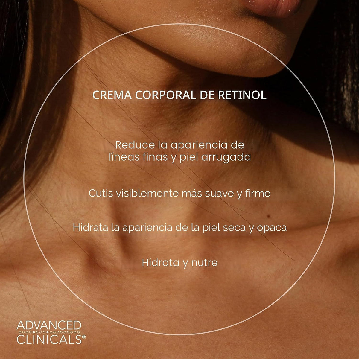 Advanced Clinicals Loción corporal de retinol + crema iluminadora d...