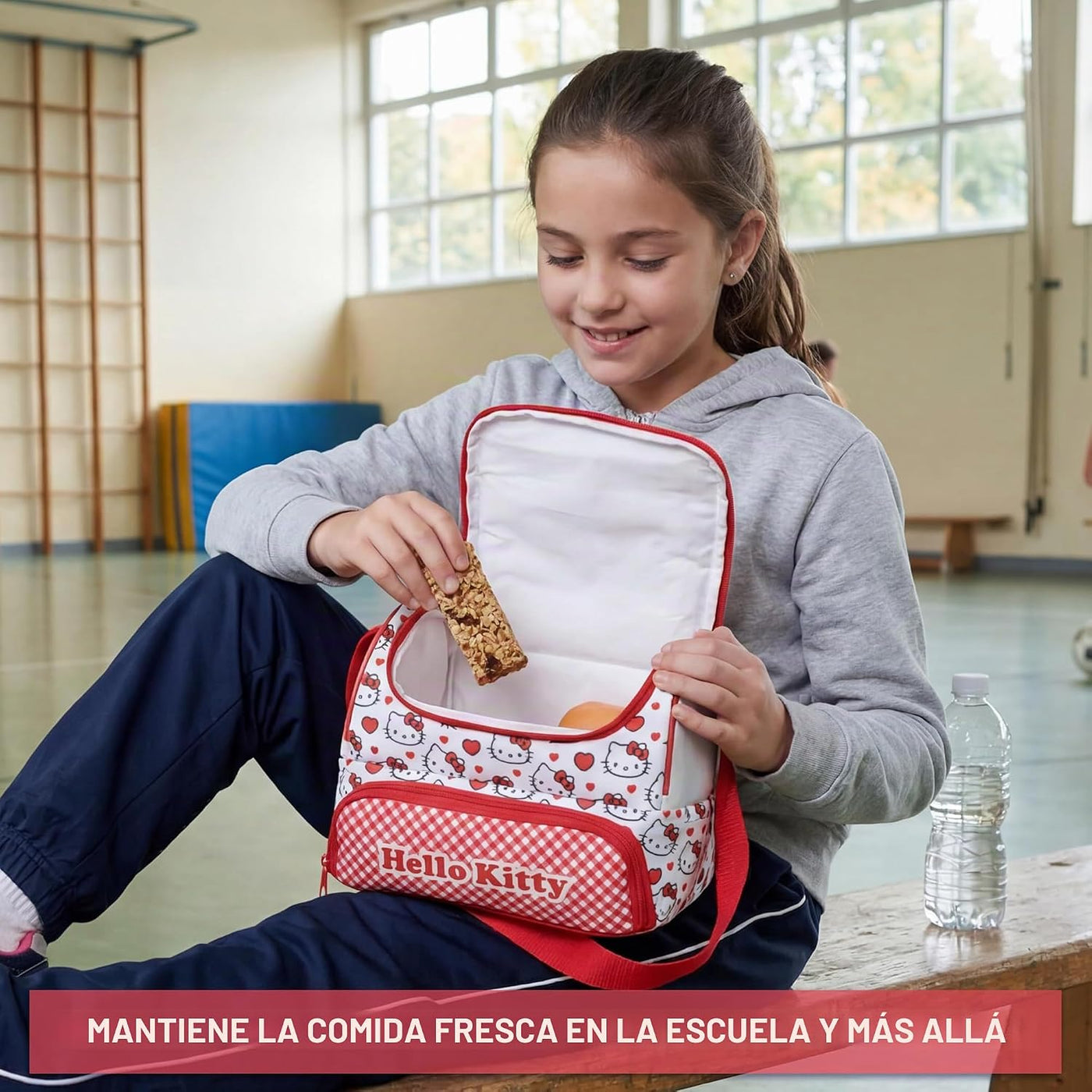 Get Trend Sanrio Hello Kitty Bolsa de almuerzo aislada para niñas p...