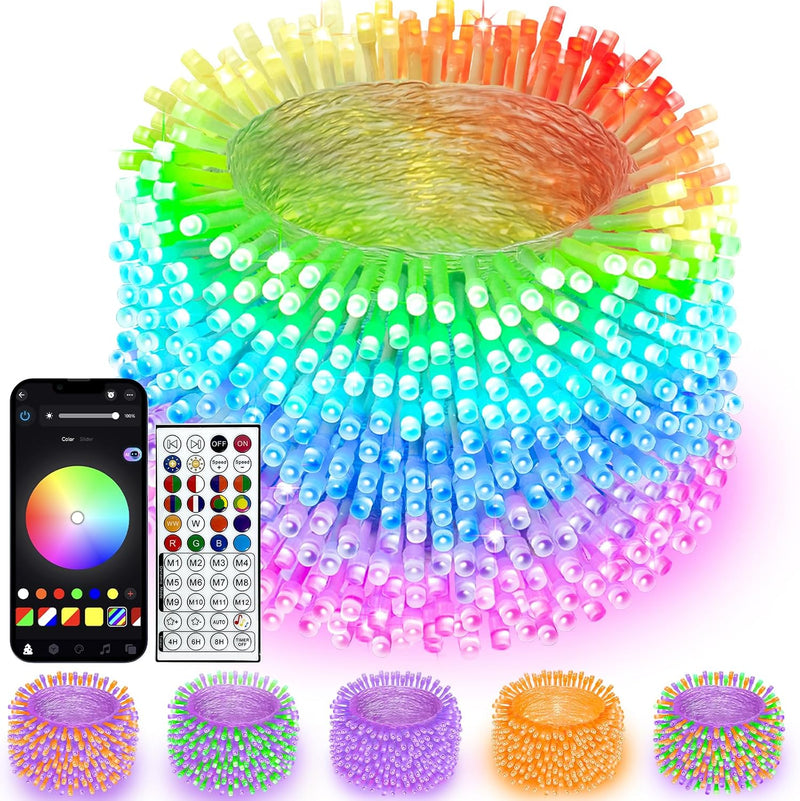 800 LED Smart RGB Color Cambio de Luces de Cadena APP y Control Rem...