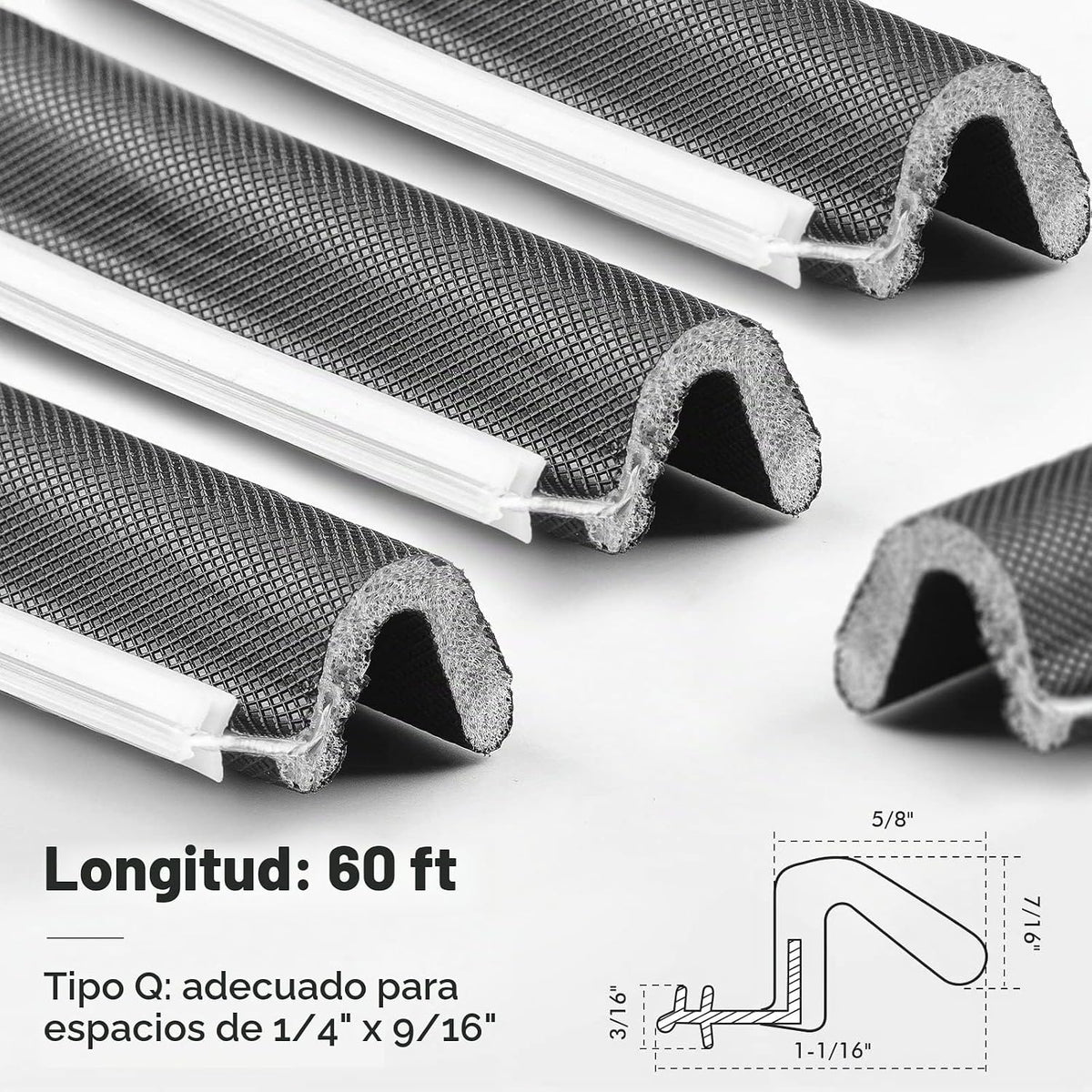BBTO Burletes Climatológicos Sello de Puerta Exterior Burlete para...