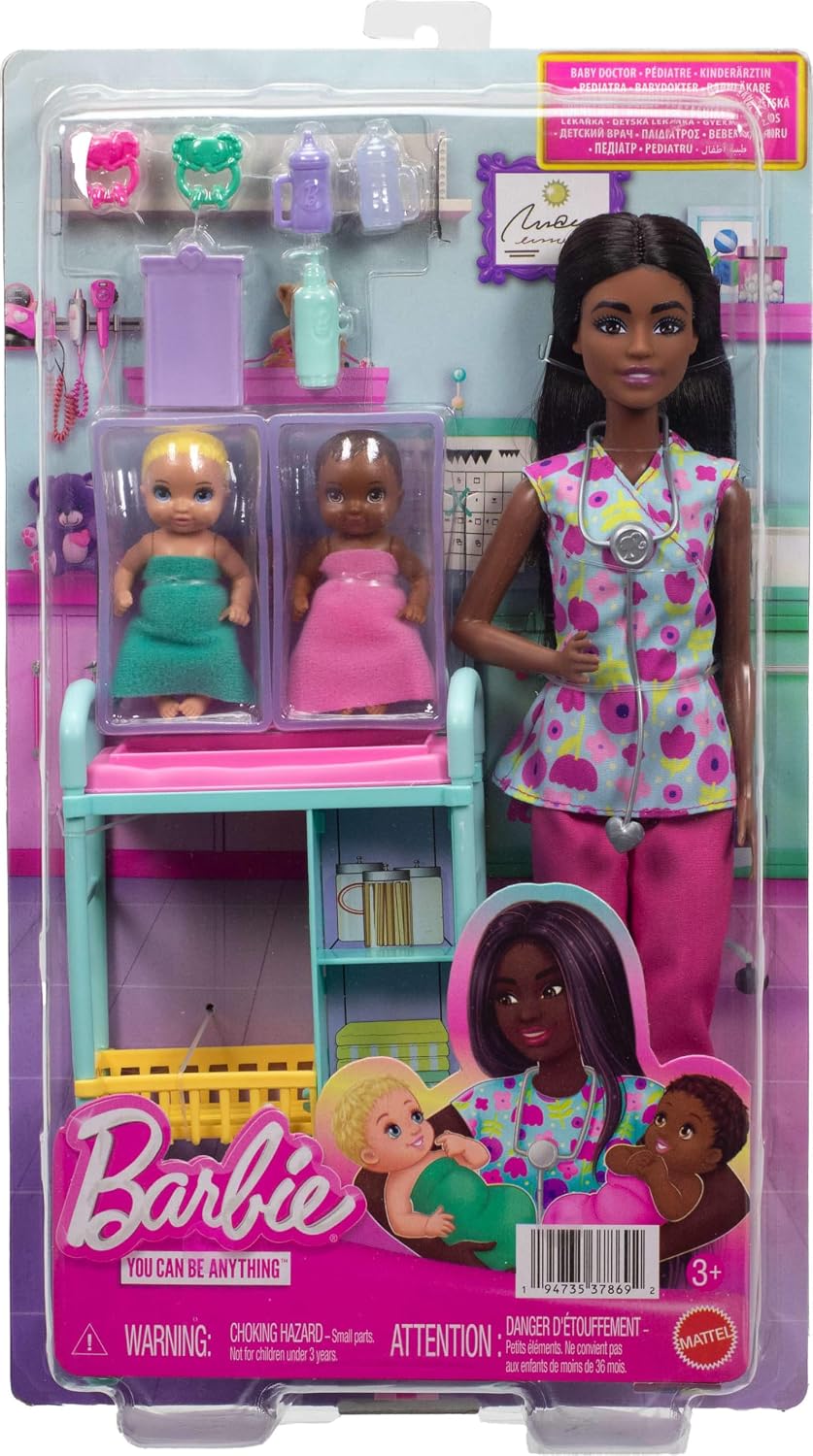 Barbie Carreras Baby Doctor Muñecas, juegos y accesorios | Muñeca B...