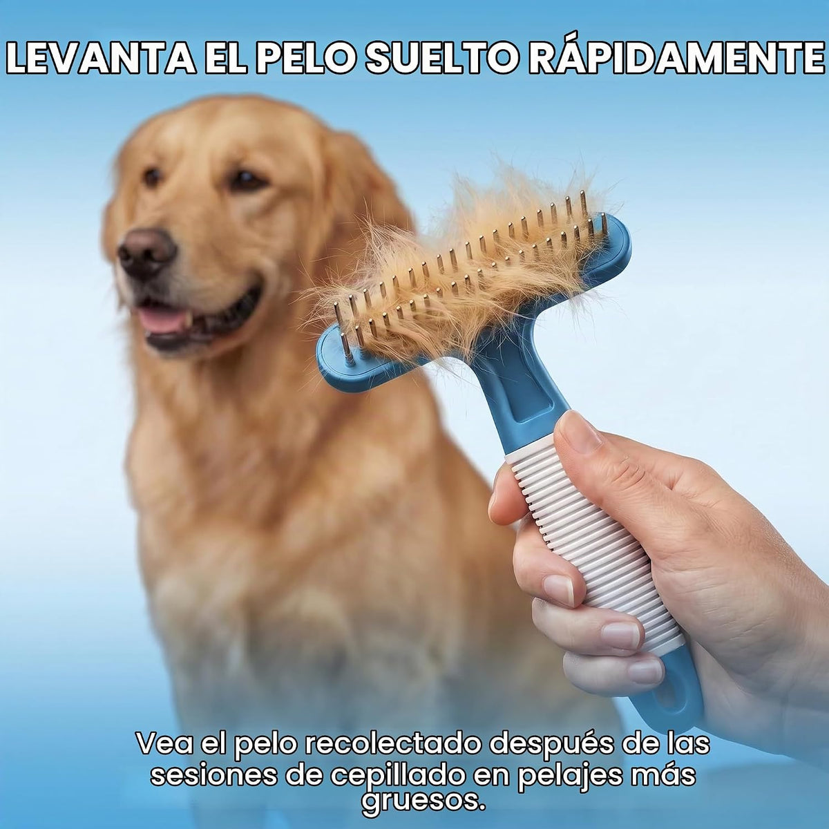 POODLIE Poodle - Rastrillo de aseo para perros | Herramienta de des...
