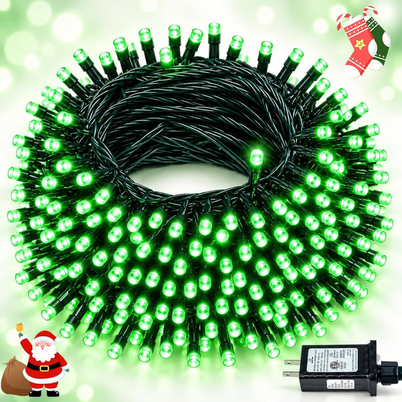 Cadena de luces de Navidad conectables de 88 pies y 240 LED para ex...