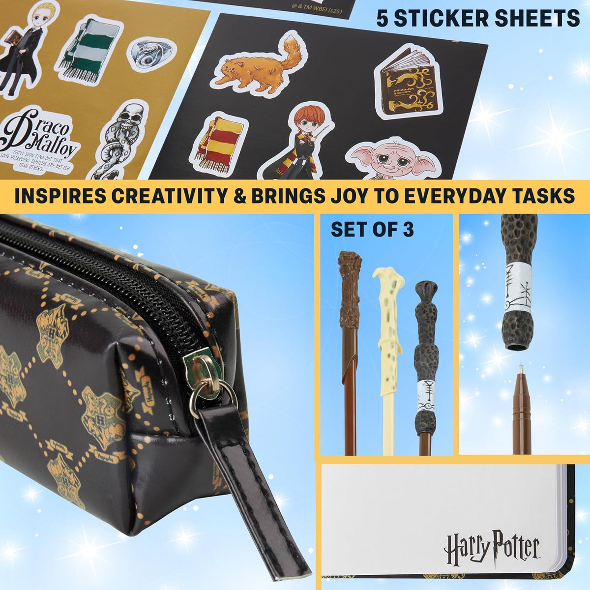 Get Trend Harry Potter - Juego de papelería para niñas, 4 piezas |...