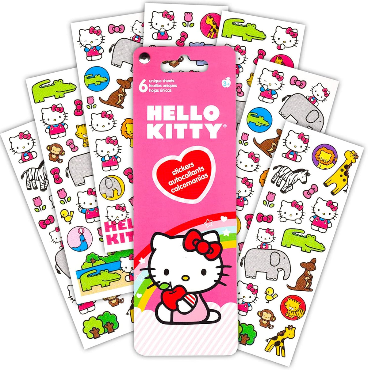 Hello Kitty Juego de mochila de felpa, paquete de peluches con corr...