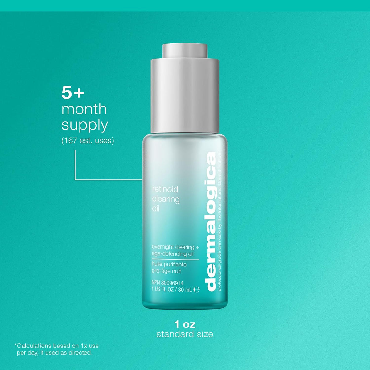 Dermalogica Aceite limpiador de retinol, suero facial con ácido sal...