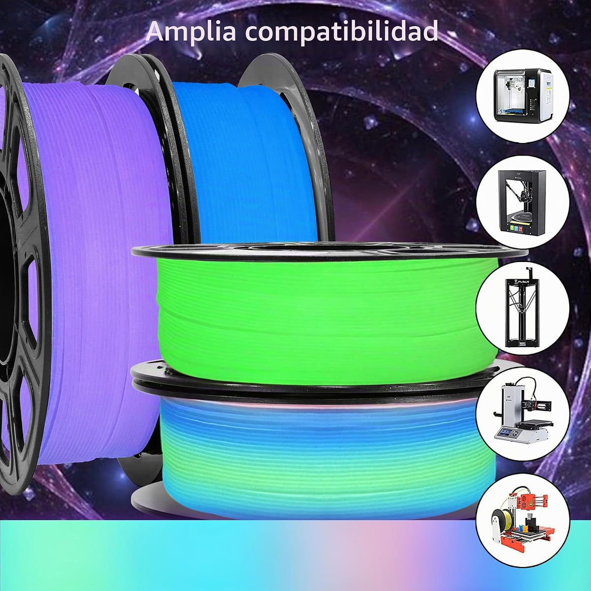 BLIFE - Filamento PLA que brilla en la oscuridad, filamento de impr...