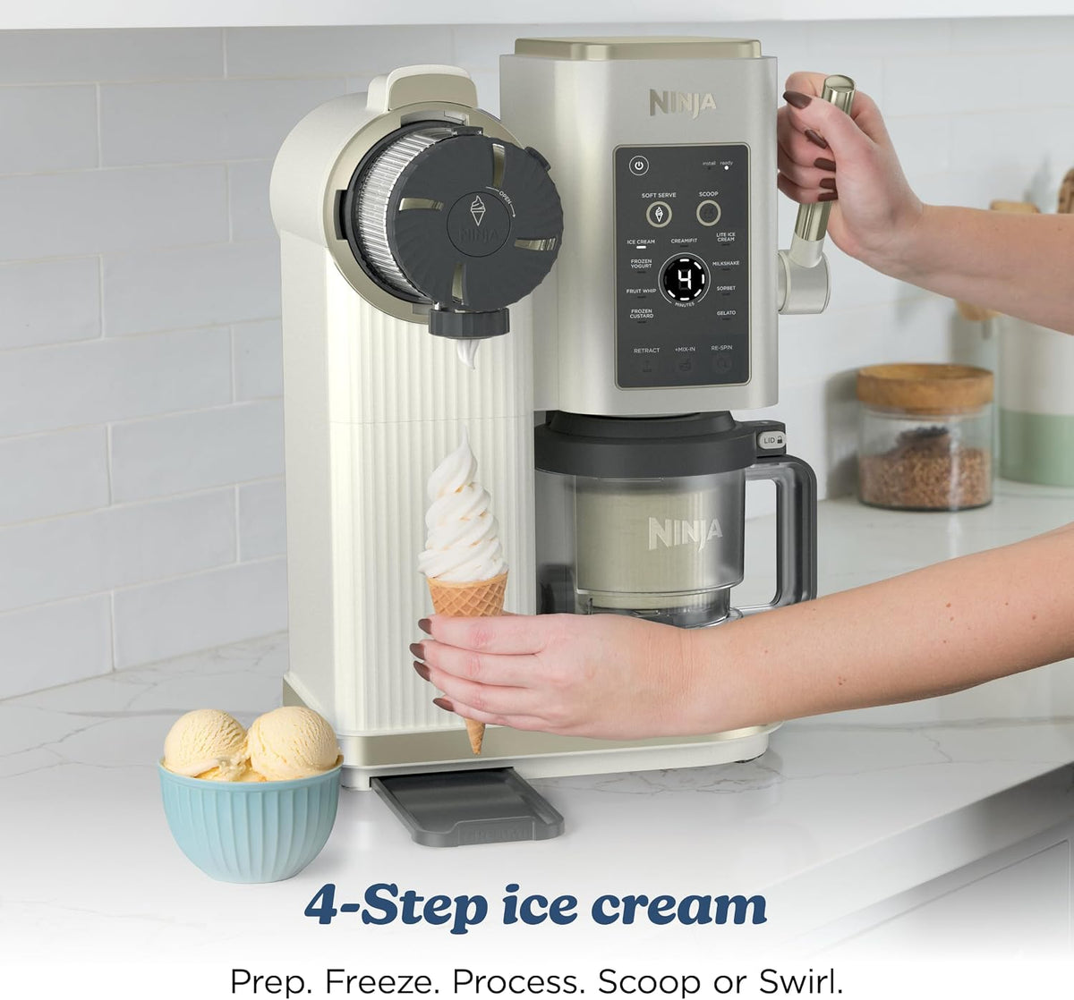 Máquina para hacer hielo Ninja Creami Scoop & Swirl Exclusivo de Am...