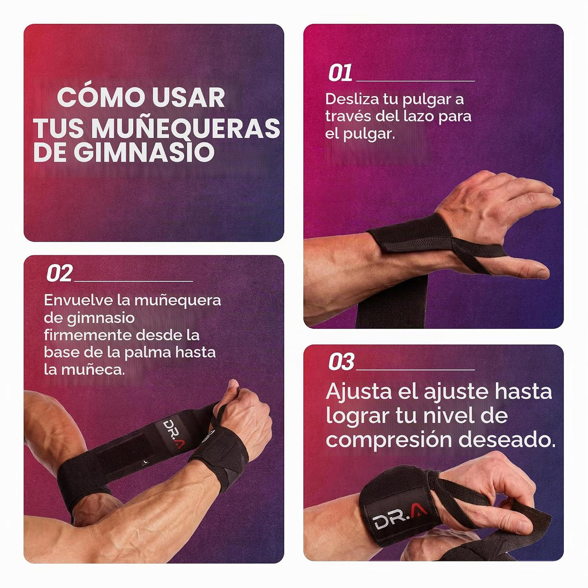 Muñequera desarrollada por doctor - Envoltura de muñeca para artrit...