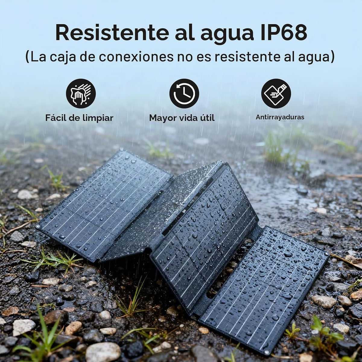 Panel Solar Plegable ALLPOWERS SE60 60W, Kit de Panel Solar Portáti...