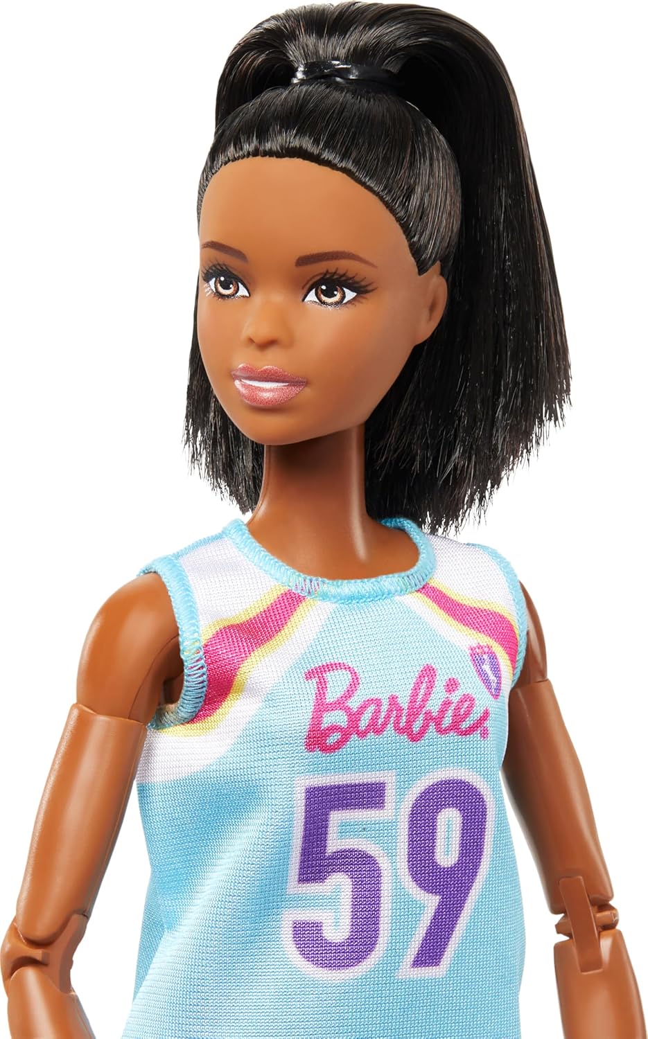 Muñeca Barbie Made to Move y accesorios, jugadora de baloncesto mor...