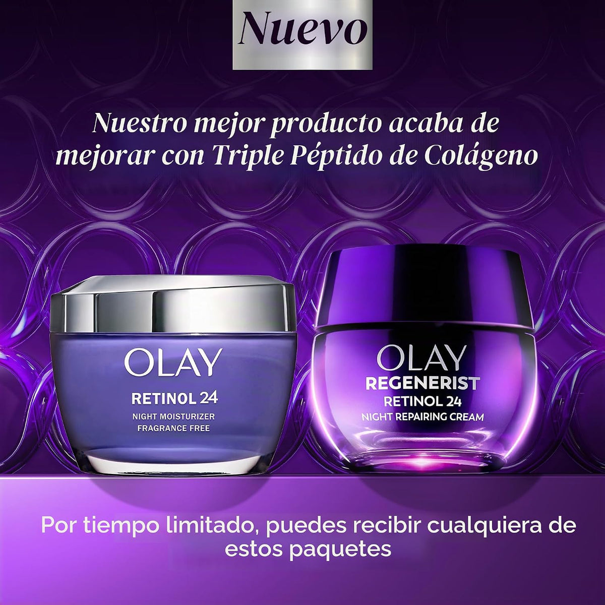 Olay Crema de noche de retinol para mujeres, MAX, hidratante facial...