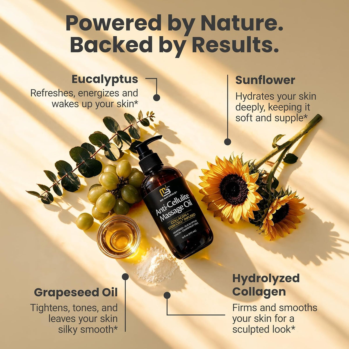 Aceite corporal reafirmante, aceite de masaje para celulitis para p...