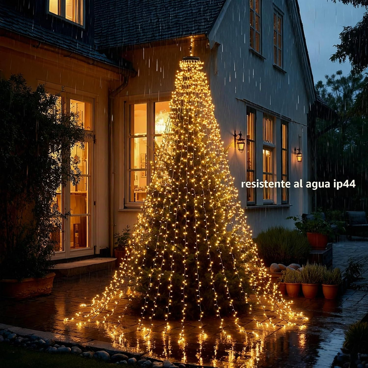 Dazzle Bright Luces para árbol de Navidad, 448 luces LED para decor...