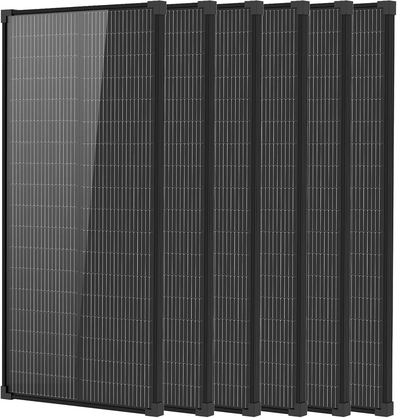 Panel solar tipo N de 600 W de 18BB, 25.6% de eficiencia 12 V PV pa...