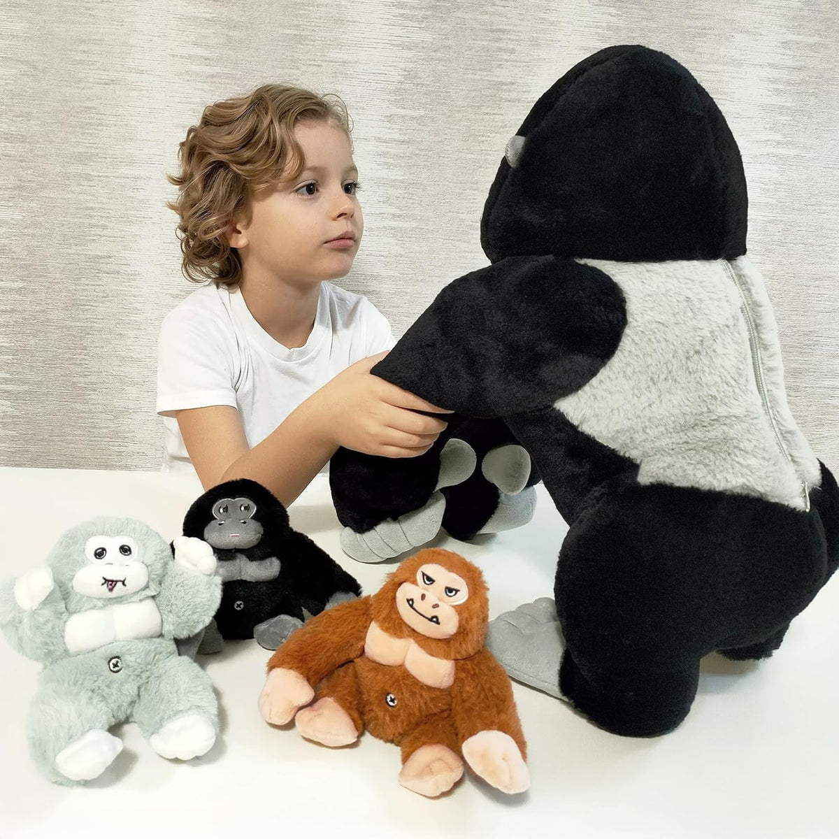 MaoGoLan Animales de Peluche Gorila Gigante - Gorila de Peluche Gra...