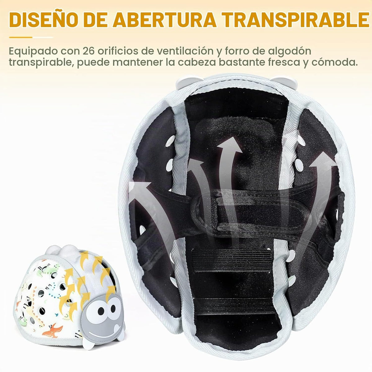Protector de cabeza de bebé, casco infantil para gatear y caminar d...