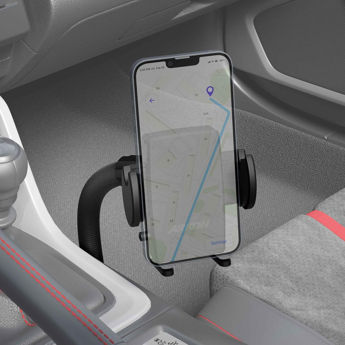 Arkon Carril de asiento de coche o camión o soporte de teléfono de...