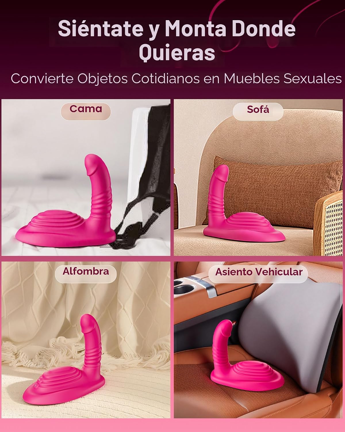 Consolador de empuje para montar a caballo - Molinillos sexuales co...