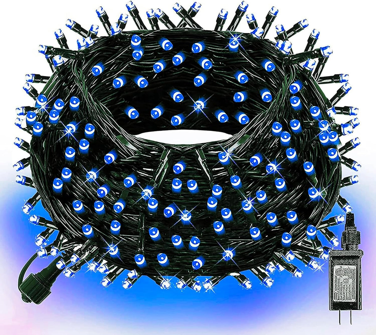 Dazzle Bright Guirnalda de 300 luces LED de Navidad, 100 pies, impe...