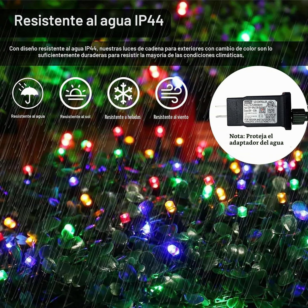 Dreicht Guirnalda de luces inteligentes de Navidad, 131 pies, 400 l...