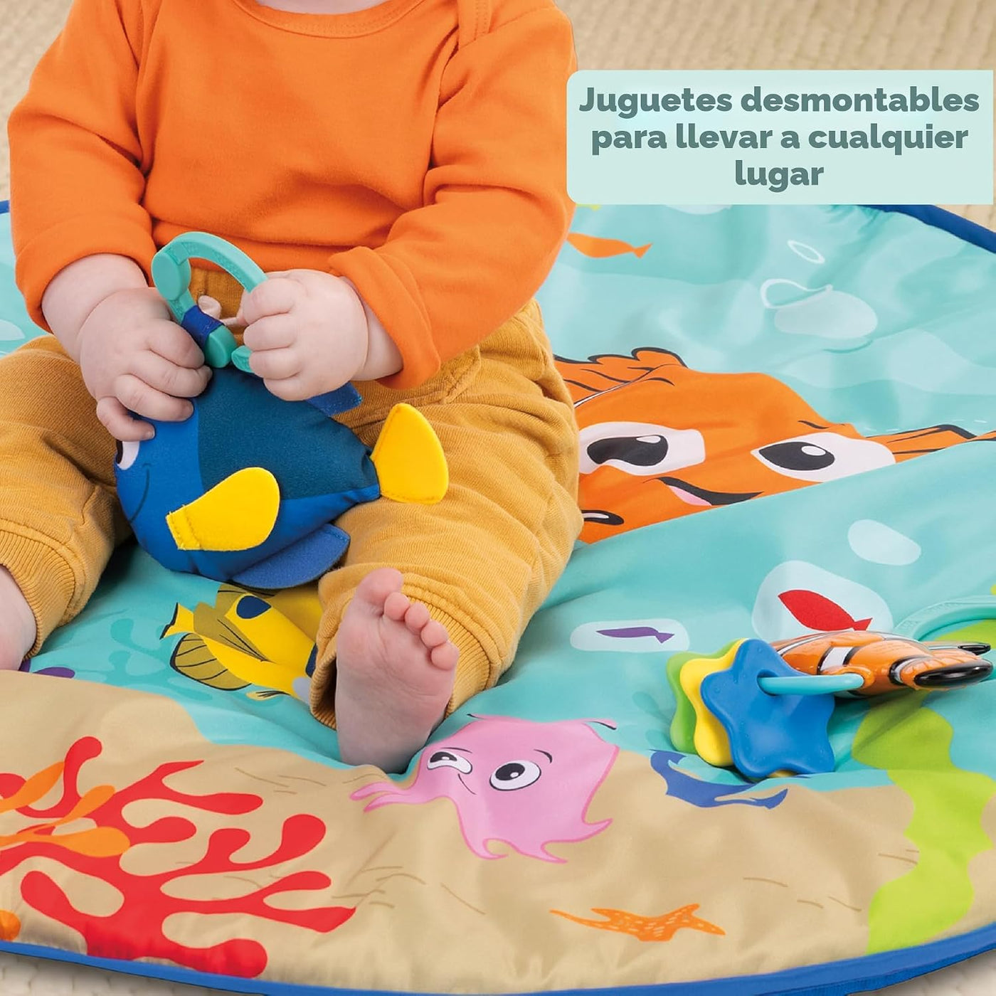 Bright Starts Disney Baby Buscando a Nemo Gimnasio de luces y músic...