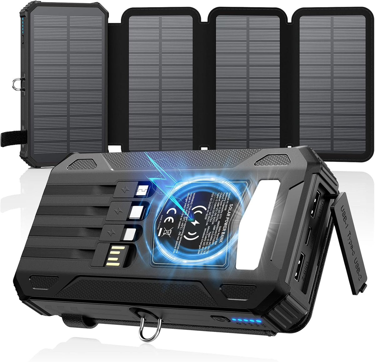 SOARAISE Cargador portátil inalámbrico del banco 48000mAh de la ene...