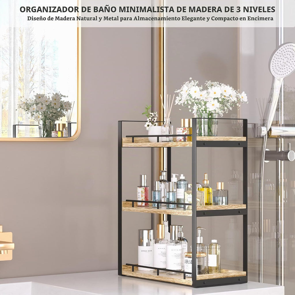 CeleVista Organizador de encimera de baño, estante de encimera de m...