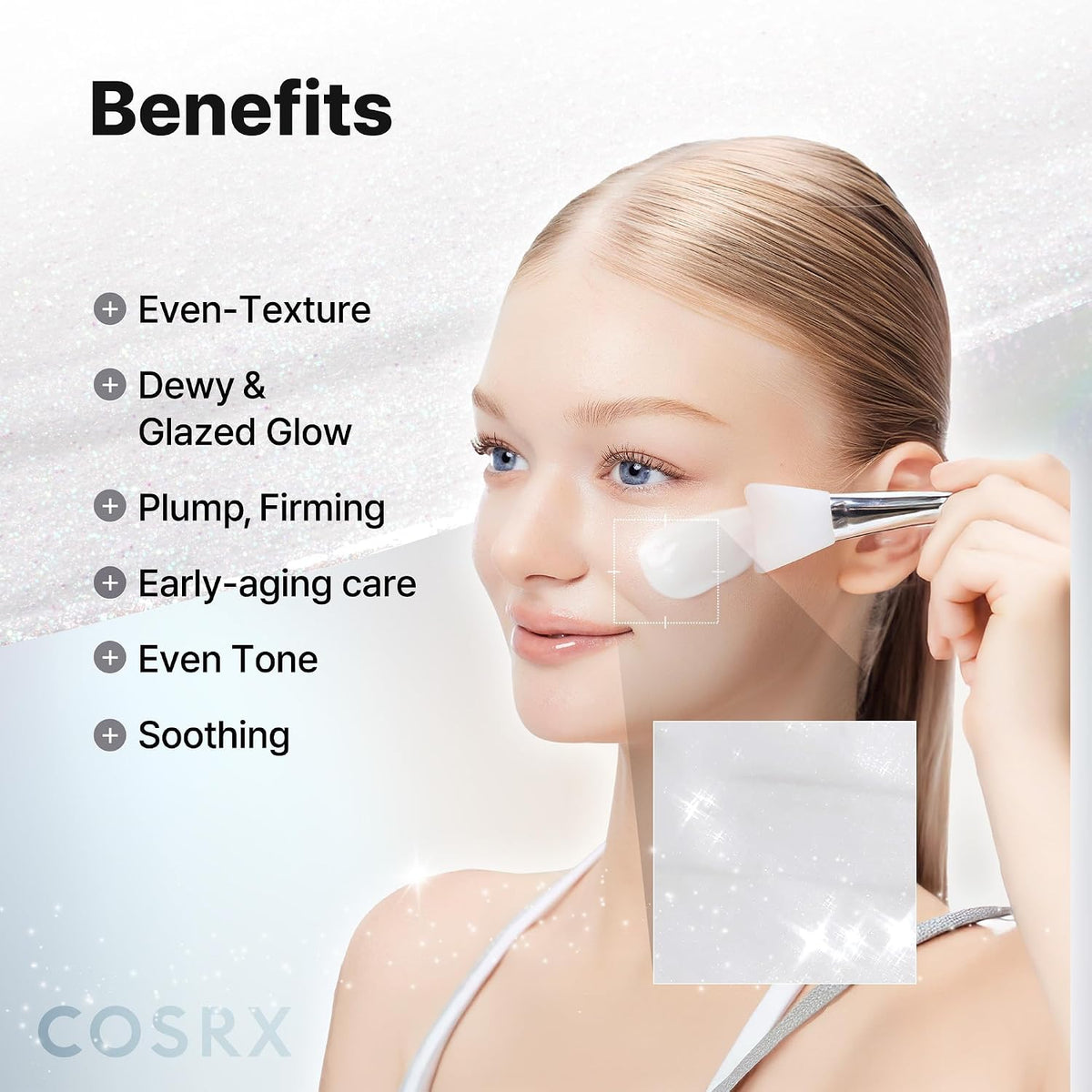 COSRX PDRN Máscara facial de exosoma durante la noche, brillo de pi...