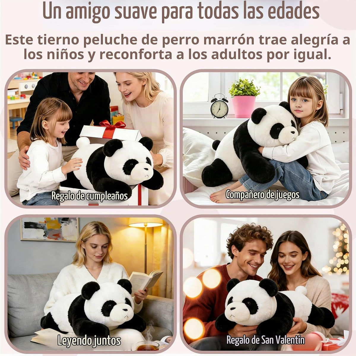 HAIJUNYA Animales con peso de panda de 32 pulgadas, 5 libras, jugue...