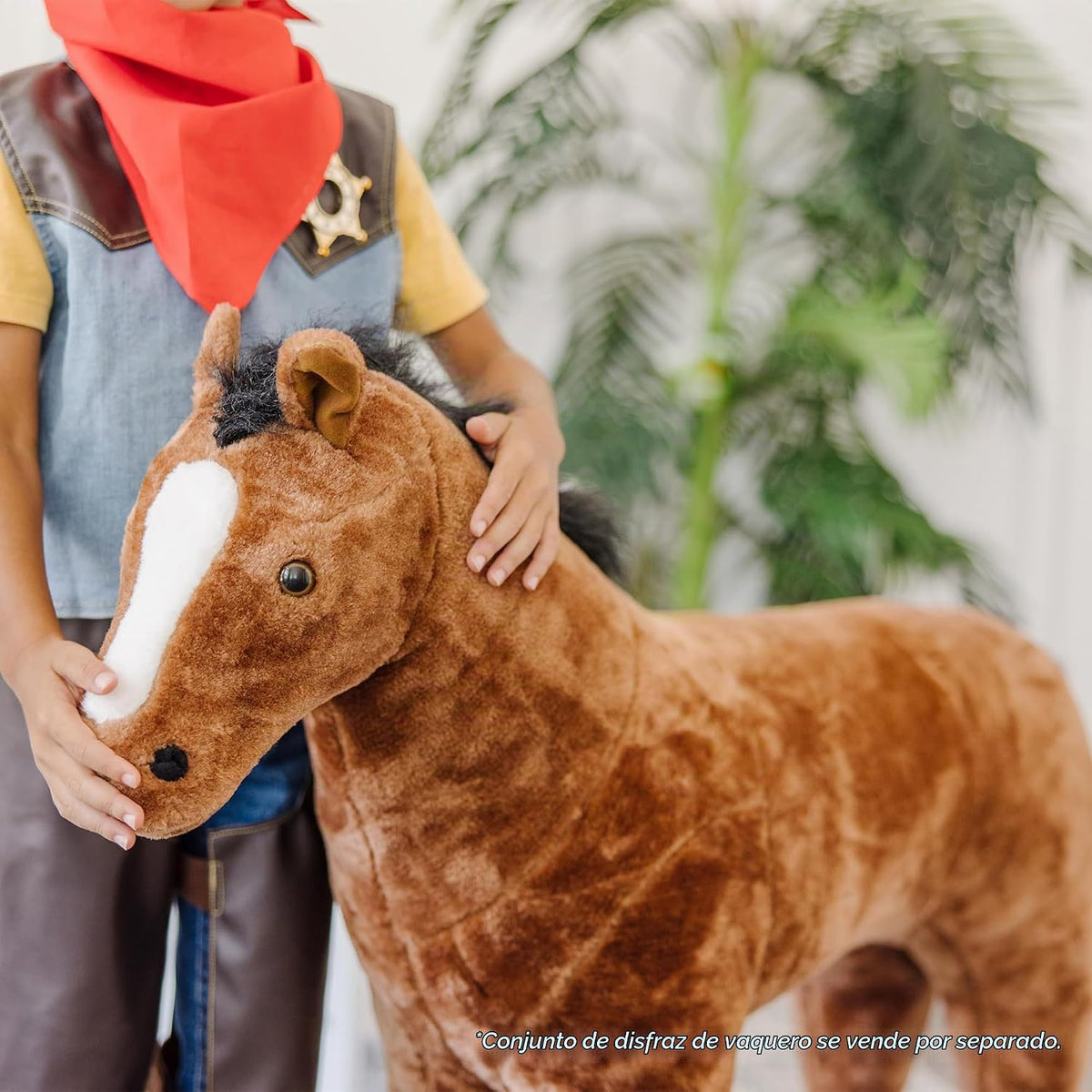 Caballo gigante de peluche Melissa &amp; Doug, peluche realista (ca...