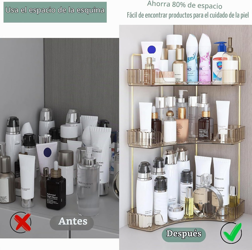 Webetop Organizador de Encimera para Baño, Organizador Esquinero de...