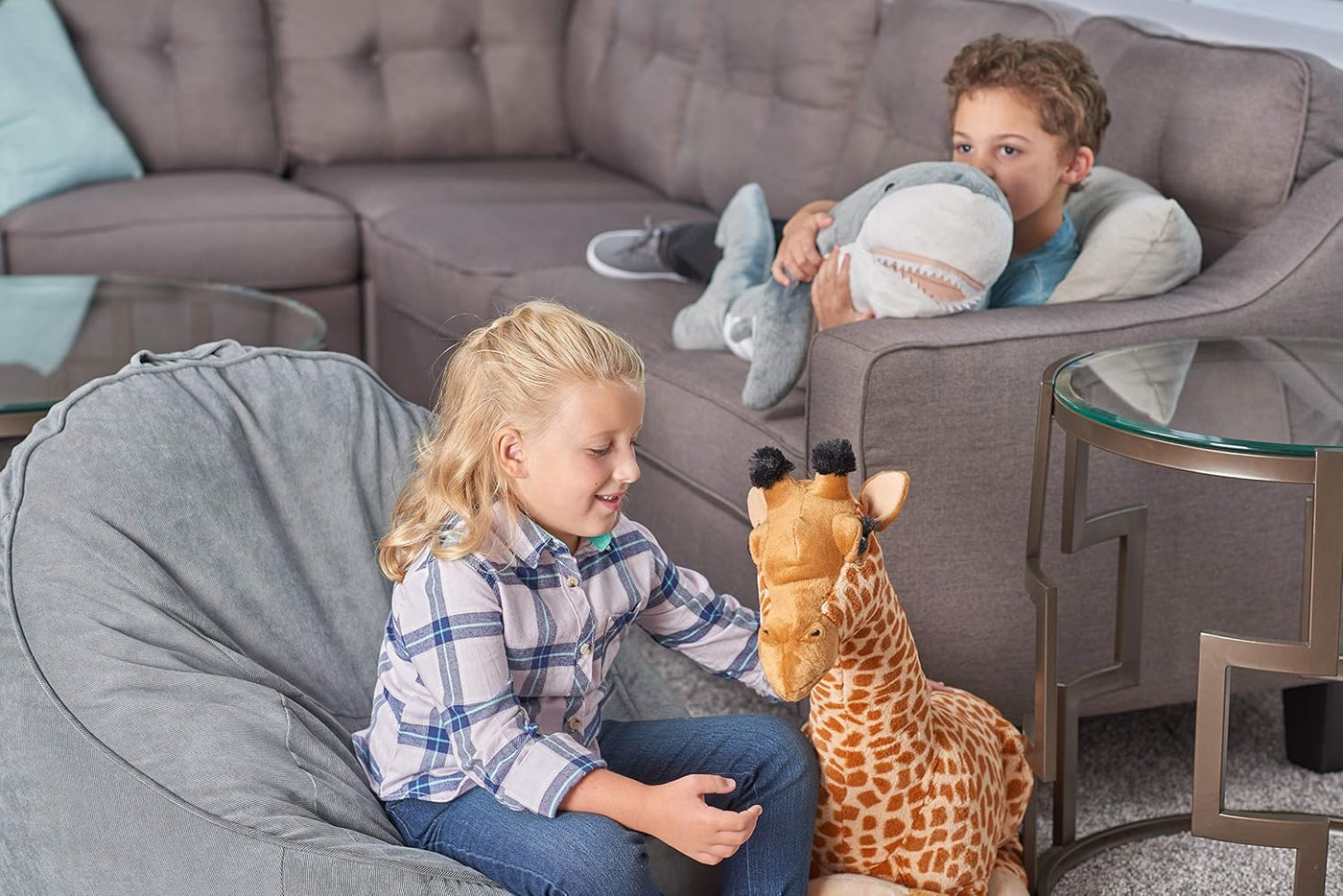 Wild Republic Jumbo - Animal gigante de peluche, Giraffe, 30"