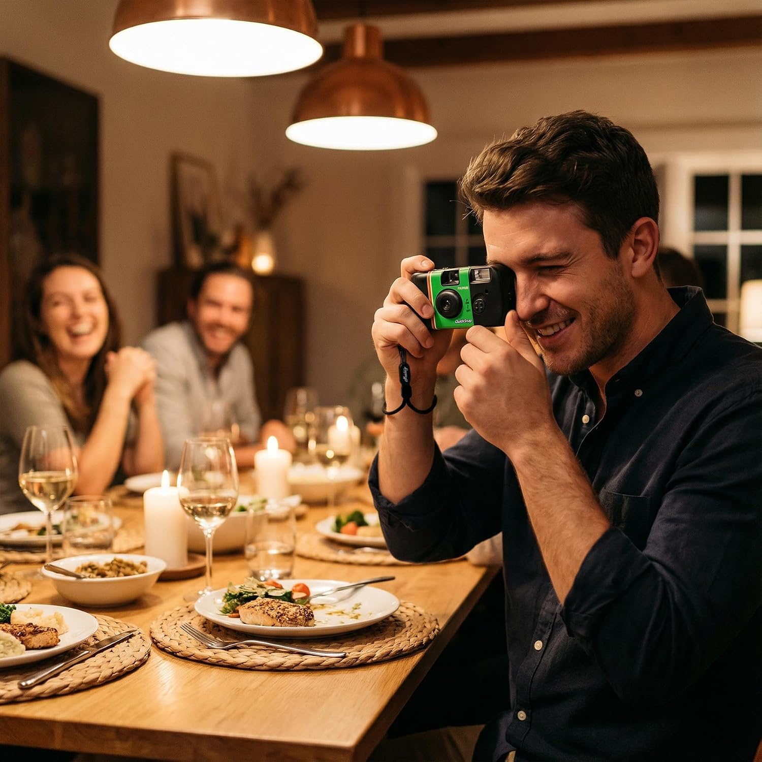 Fujifilm QuickSnap Flash 400 - Cámara desechable de 1.378 in + corr...