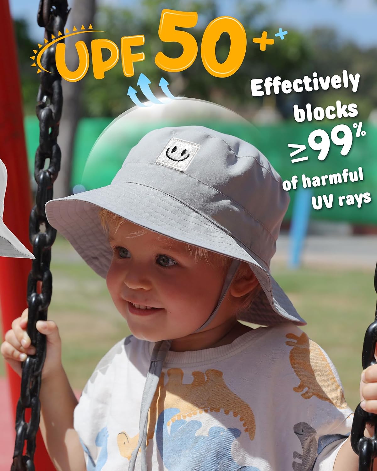 FURTALK Sombrero de sol para bebé, sombrero de pescador para niños...