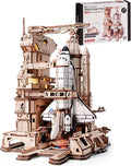 ROBOTIME Rompecabezas de madera 3D del transbordador espacial para...
