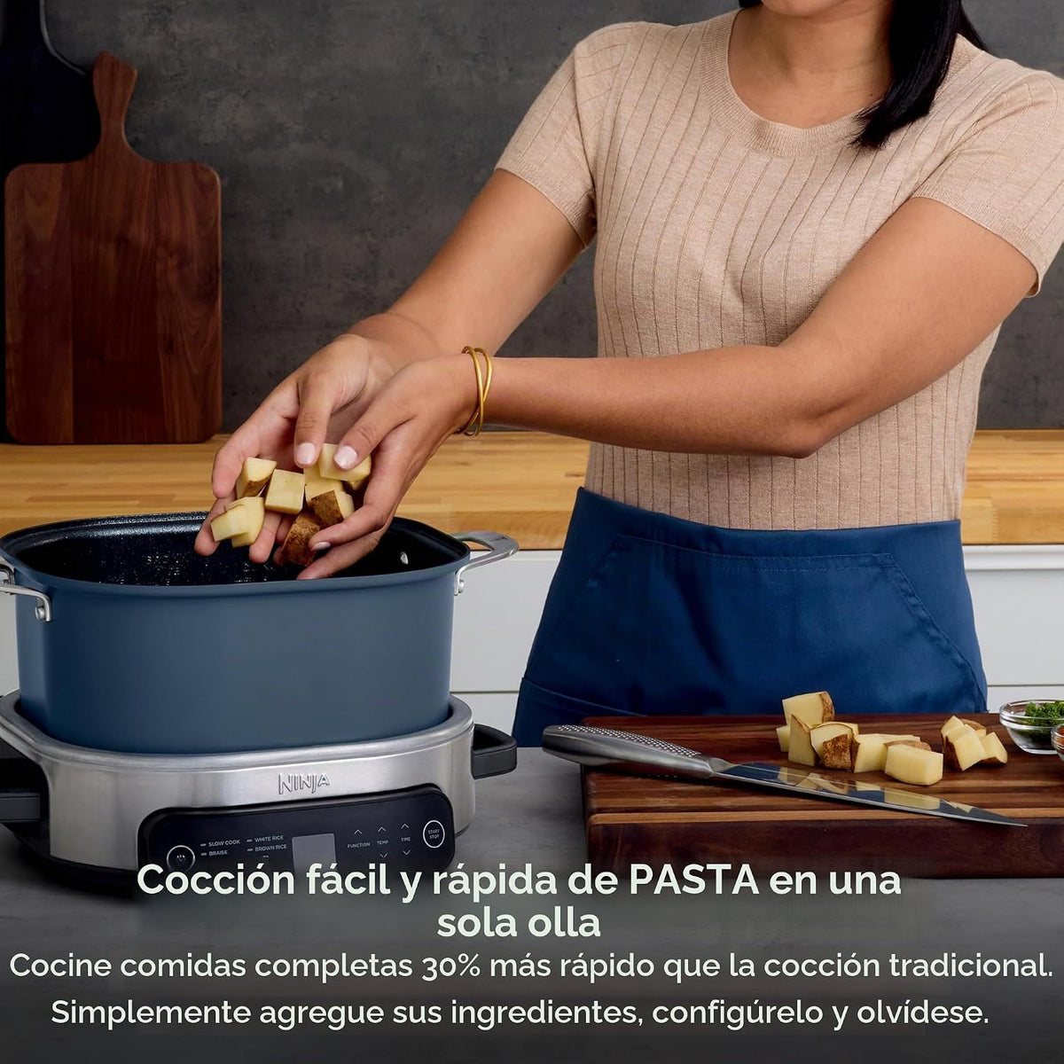 Ninja MC1101 Foodi Everyday Possible Cooker Pro, versatilidad 8 en...