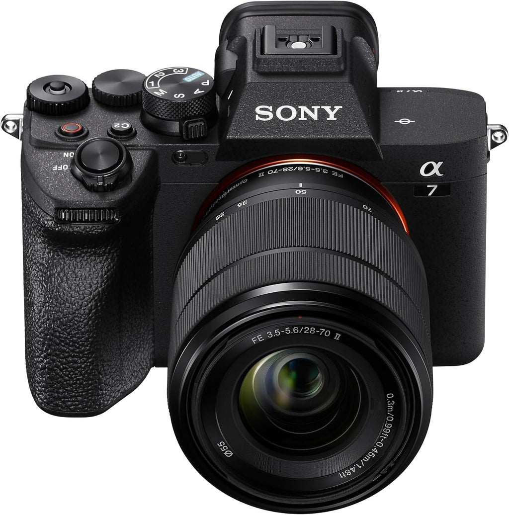 Sony Cámara sin espejo Alpha a7 IV con lente de 1.102-2.756 in, col...