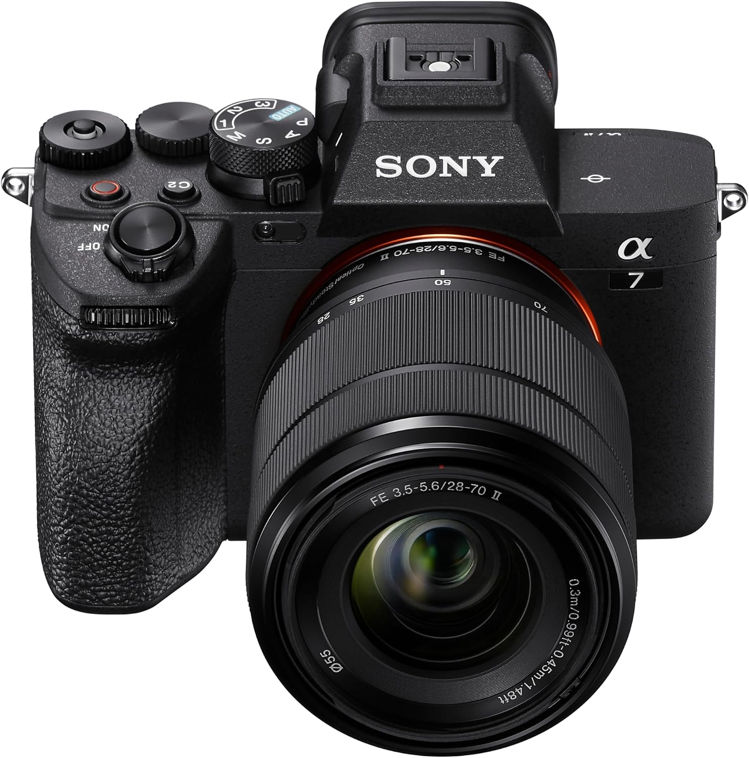 Sony Cámara sin espejo Alpha a7 IV con lente de 1.102-2.756 in, col...