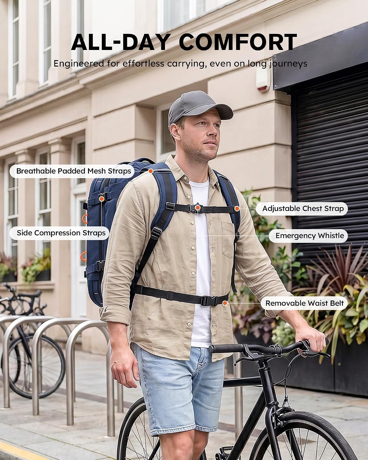 Tolaccea Mochila de Viaje para Laptop, Mochila de Mano para Hombres...