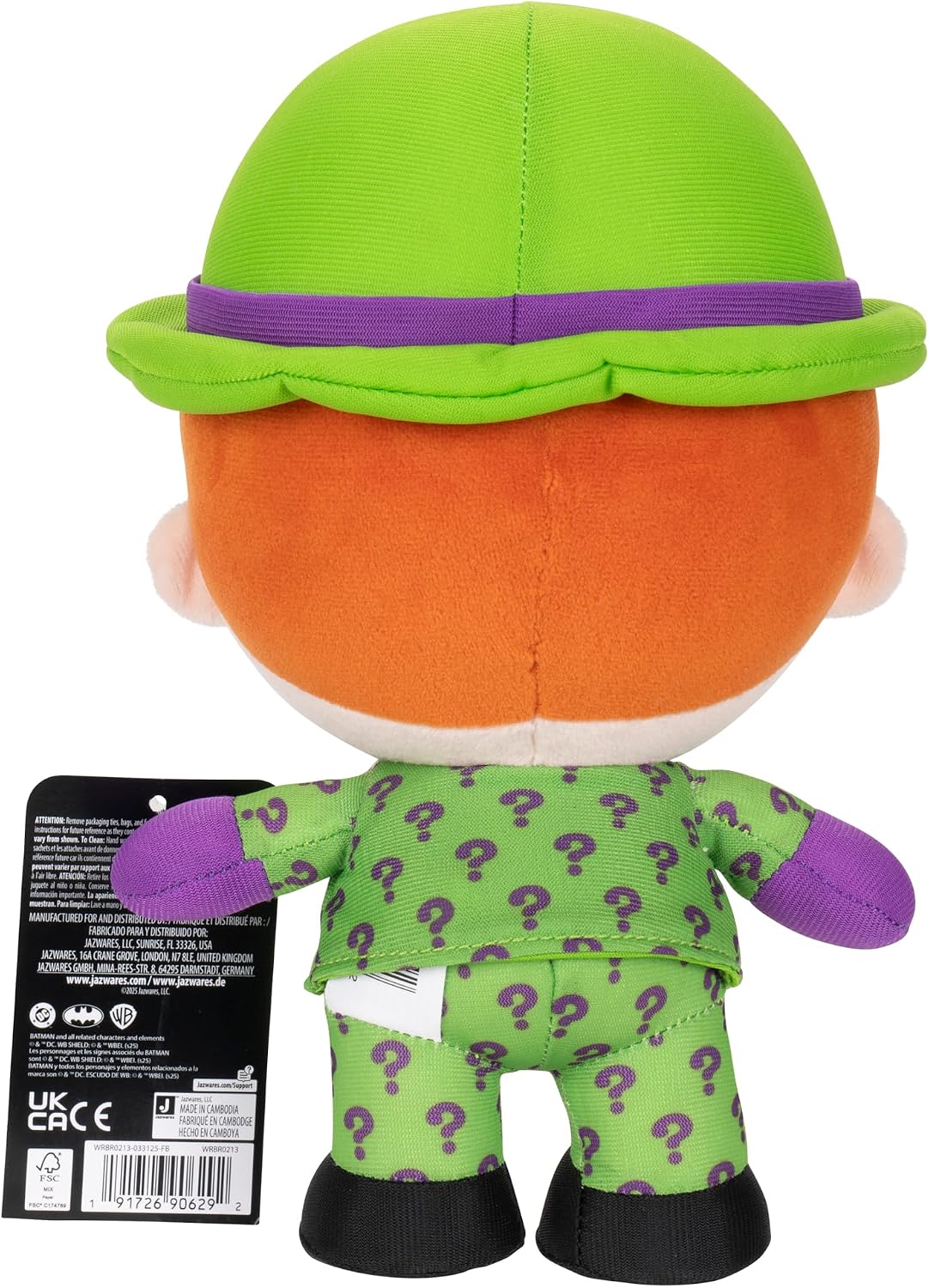 Jazwares DC The Riddler Peluche - Juguete de peluche coleccionable...