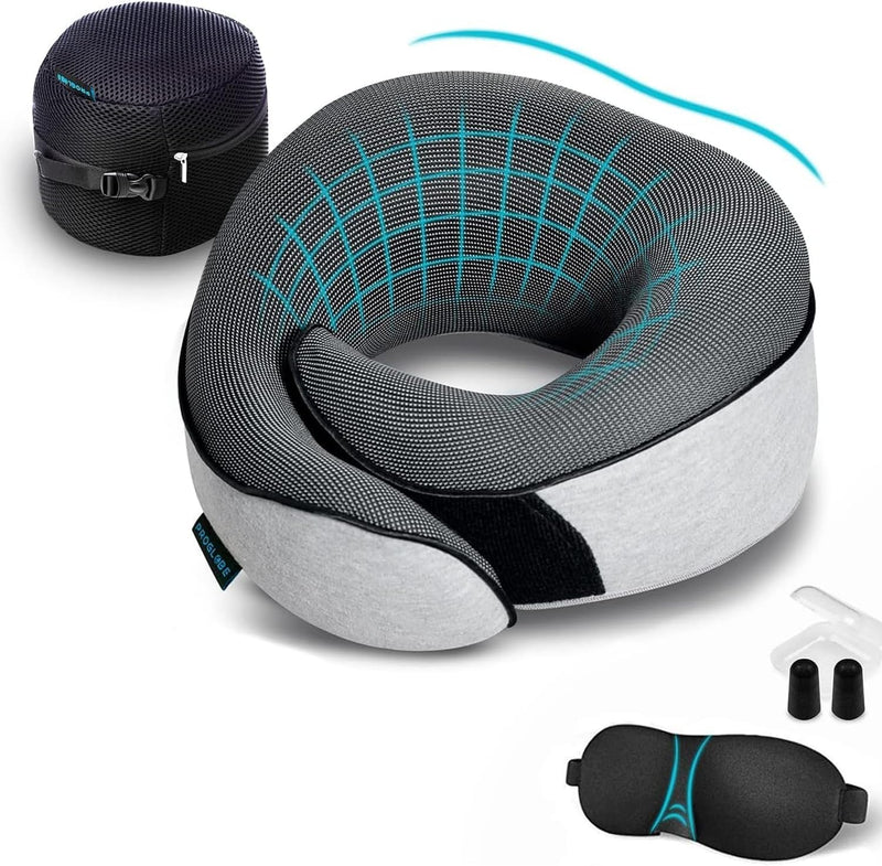 Proglobe Almohadas cervicales de viaje para aviones, artículos esen...