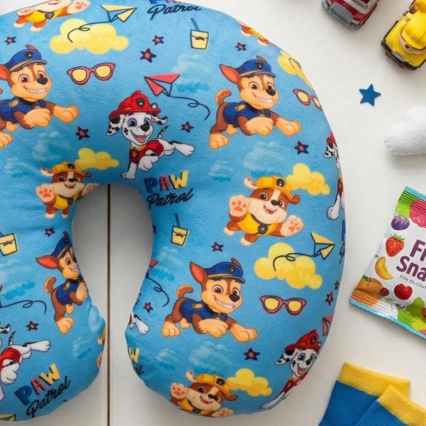 Paw Patrol - Almohada de cuello para niño, accesorios de viaje súpe...