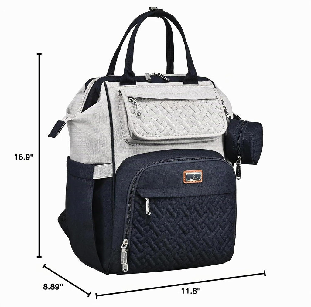 BabbleRoo Mochila para Pañales, Bolsas Grandes Multifunción con Alm...