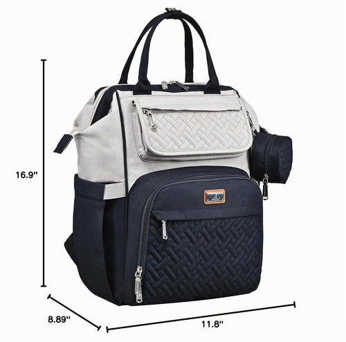 BabbleRoo Mochila para Pañales, Bolsas Grandes Multifunción con Alm...