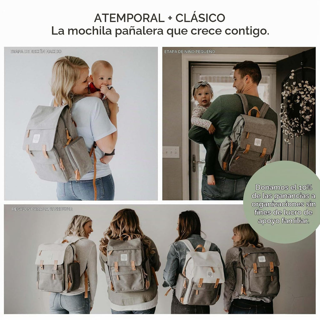 Parker Baby Co. Mochila para pañales - Bolsa de pañales grande con...
