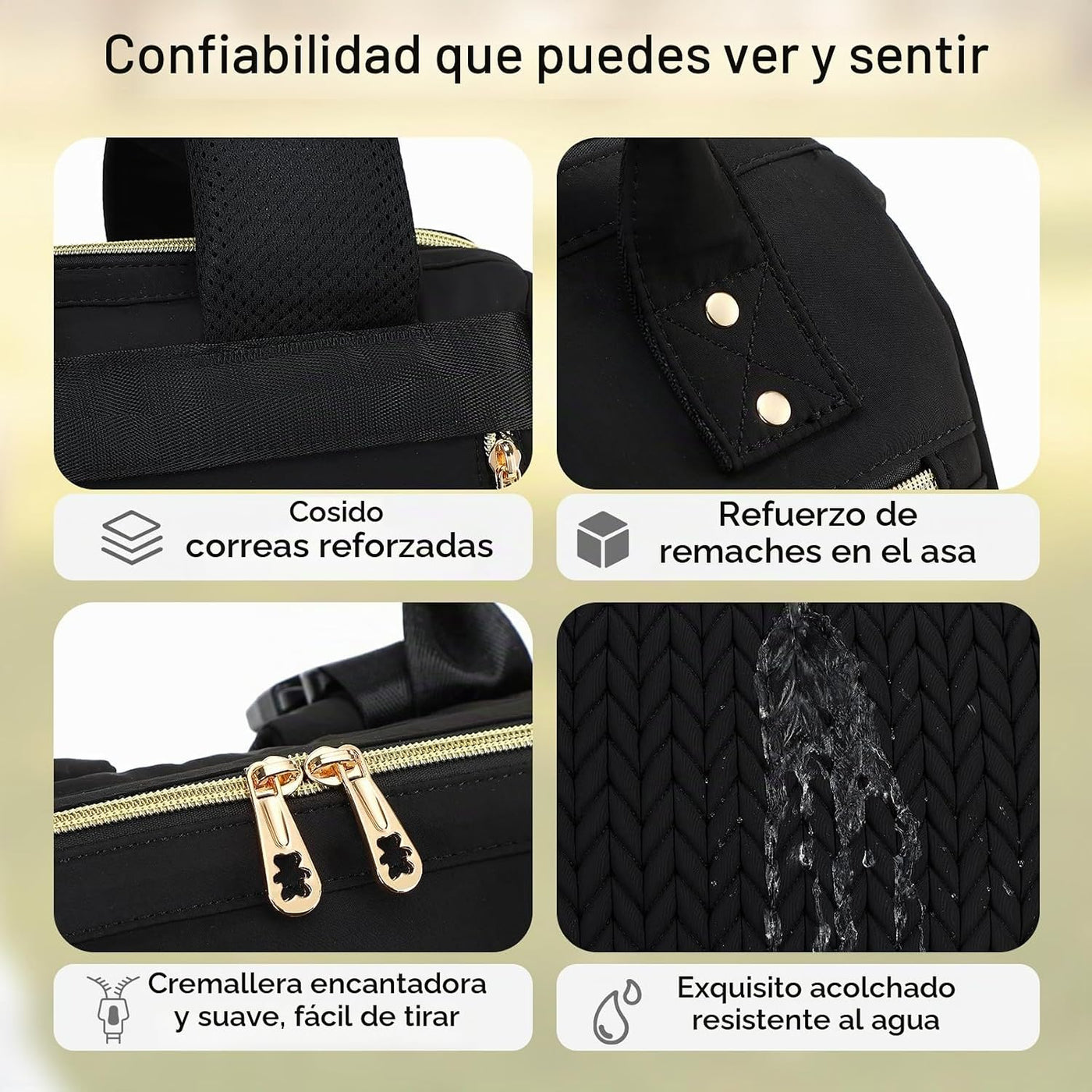 AIJIEKE Bolsa de pañales, mochila grande para pañales de bebé de gr...