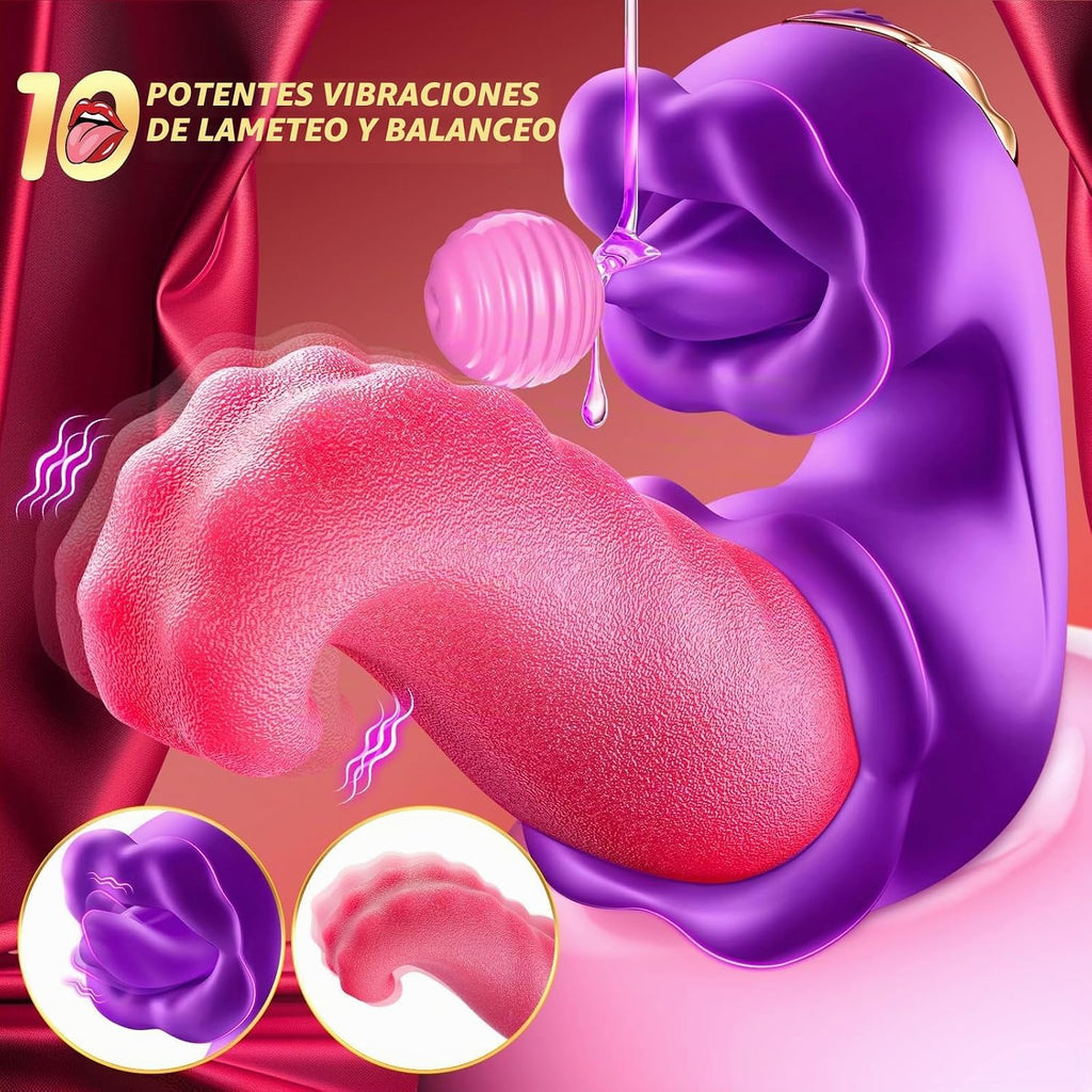 Vibrador de juguetes sexuales para adultos, 4 en 1, vibradores de e...